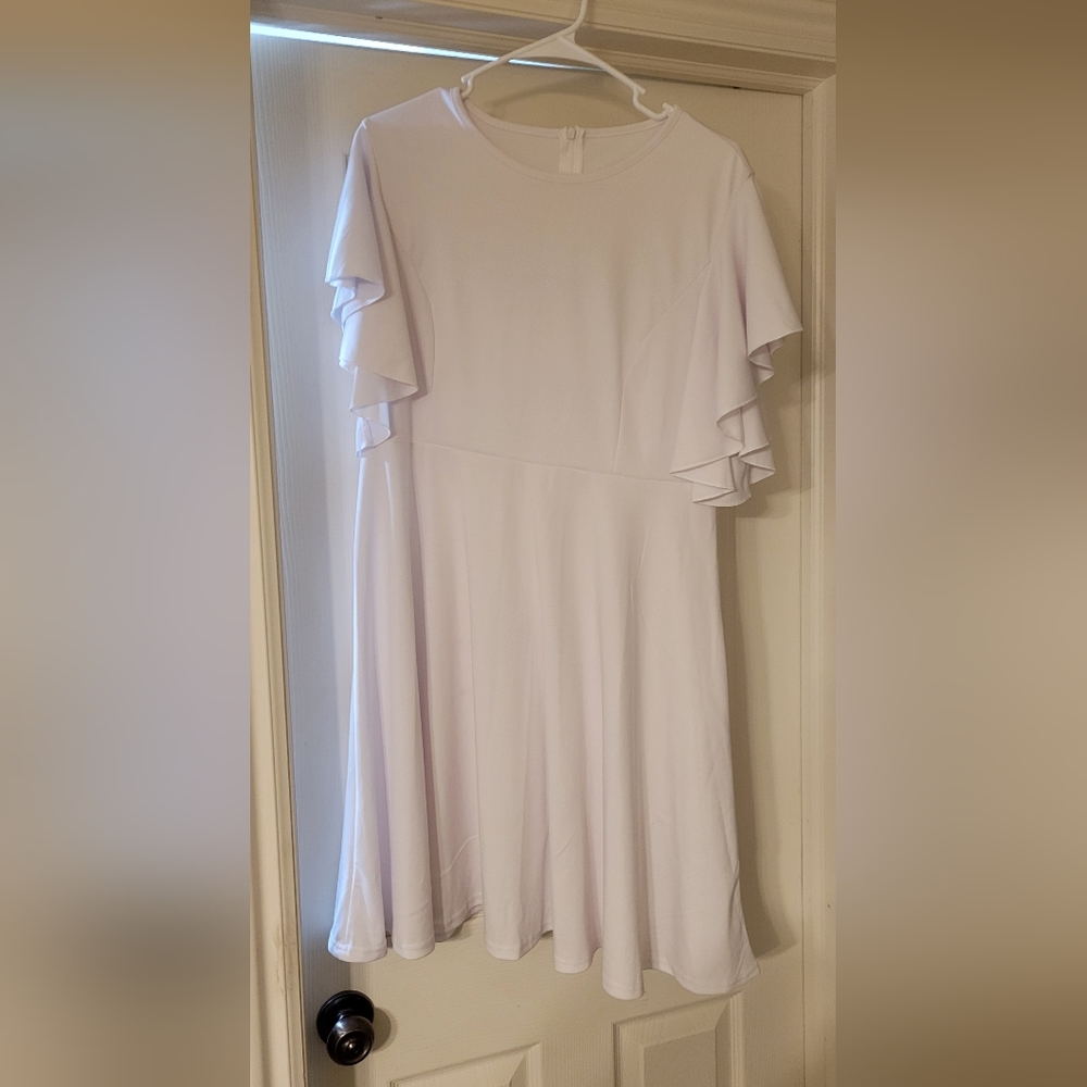 Silky White Dress
